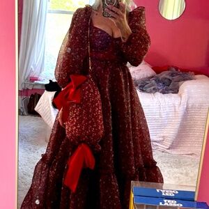 Selkie scarlet princess gown